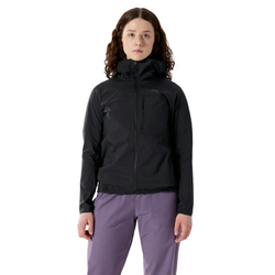 Arcteryx Squamish Womens Hooded Windshell Jacket - Black