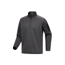 Arcteryx Covert Mens 1/2 Zip Fleece Pullover - Black Heather II
