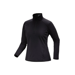 Arcteryx Rho Zip Neck Womens Fleece Pullover - Black