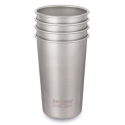 Klean Kanteen Pint 1 - 4 Pack - Brushed Stainless