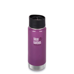 Klean Kanteen 16oz Wide Vacuum Insulated Cafe Cap Water Bottle- Wild Grape - 500 ml