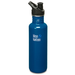 Klean Kanteen 27oz Classic Sport Cap Water Bottle - Blue Planet - 800 ml