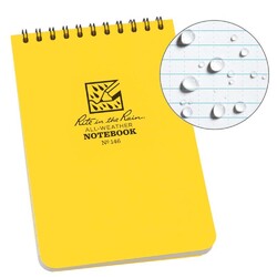 Rite In The Rain Top Spiral 4 X 6 Polydura Waterproof Notebook - Yellow