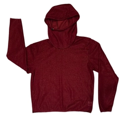 SAMBOB Alpha 90 Wide Mens Fleece Hoodie Burgundy M