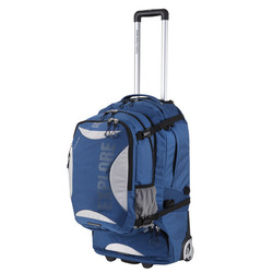 Explore Planet Earth Caracas Roller 65L Wheeled Travel Backpack & Daypack - Navy