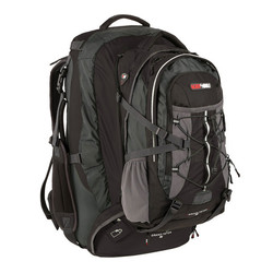 Black Wolf Grand Teton 65L Travel Pack & Zip-off AirTech Daypack - Black