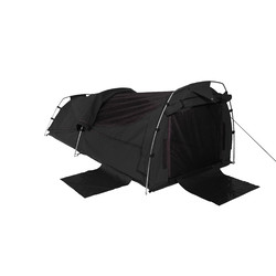 Sahara Nomad King Single Dome Canvas Swag with Bag - Black