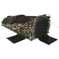 Sahara Nomad Double Dome Canvas Swag & Bag - Camo