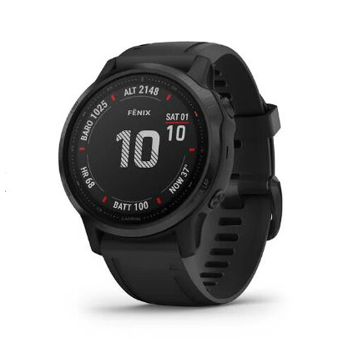 Garmin Fenix 6S Pro Watch - Black with Black Band