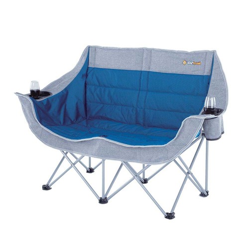 OZtrail Galaxy 2 Seater Camping Sofa - Blue