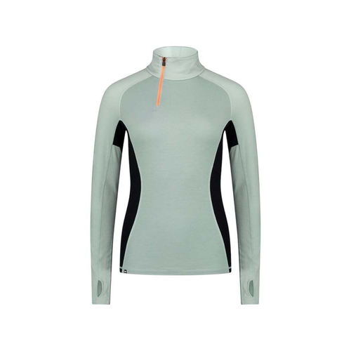 Mons Royale Olympus Womens 1/2 Zip Merino Base Layer Long Sleeve Top