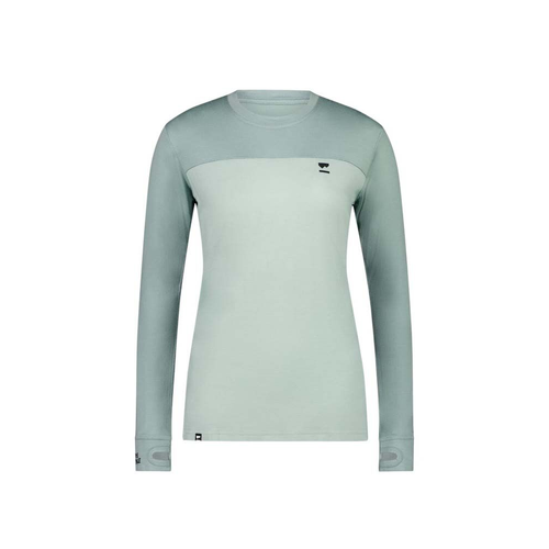 Mons Royale Yotei Womens Merino Long Sleeve Top - Glacier/Dew - L