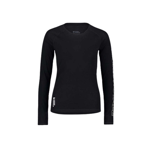 Mons Royale Bella Tech Merino Womens LS T-Shirt - Black - L