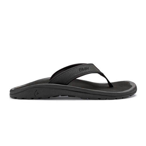 OluKai Ohana Mens Everyday Sandals - Black/Black - US13