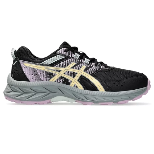 Asics Pre Venture 9 GS Kids Trail Running Shoes - Black/Light Orange - US3