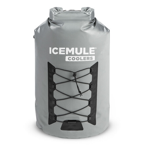 IceMule Pro 33L XLarge Waterproof Backpack Cooler Bag - Grey
