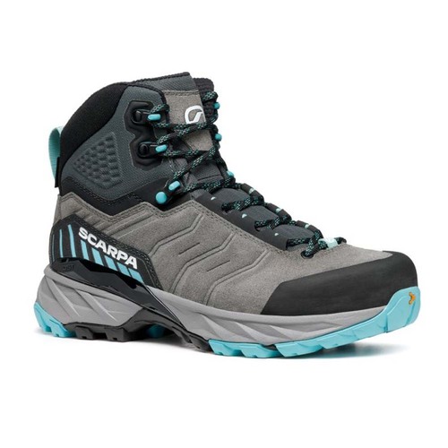 Scarpa Rush Trek GTX Womens Hiking Boots - Mid Gray/Aqua - 6US