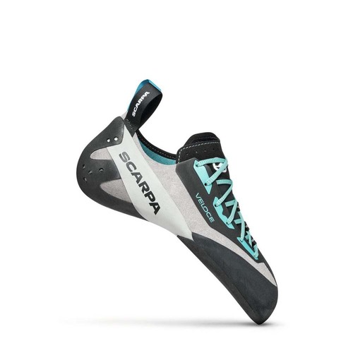 Scarpa Veloce L Womens Climbing Shoes - Light Grey/Maldive