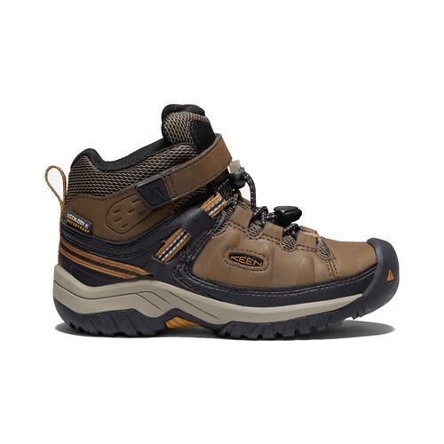 Keen Targhee Mid WP Kids Hiking Boots - Dark Earth Golden Brown