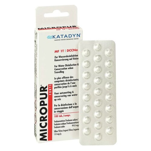 Katadyn Micropur Forte Water Purifier tablets - 100 pack
