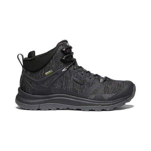 black waterproof hiking boots