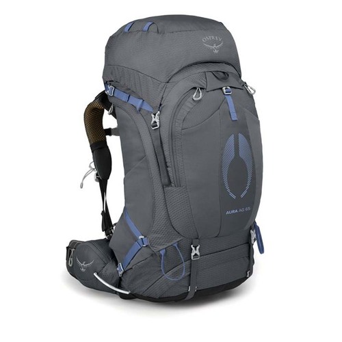 Osprey Aura AG 65L Womens Hiking Backpack Tungsten Grey XS S