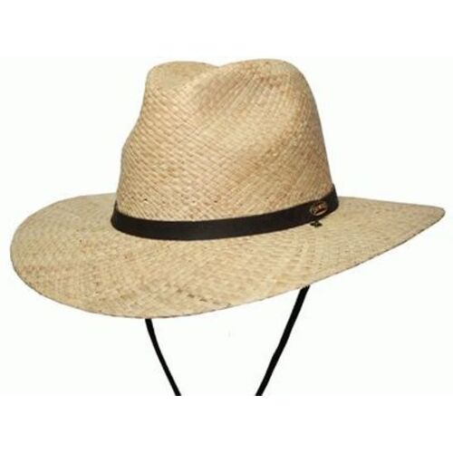 Barmah Fishermans Fedora Raffia Straw Hat - S