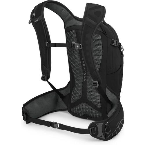 Osprey Raptor 14L Mens Mountain Biking Backpack - Extended Fit - Black/Tungsten