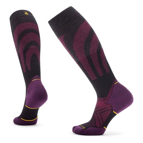 Smartwool Run Targeted Cushion Womens Over The Calf Compression Socks - Black - S