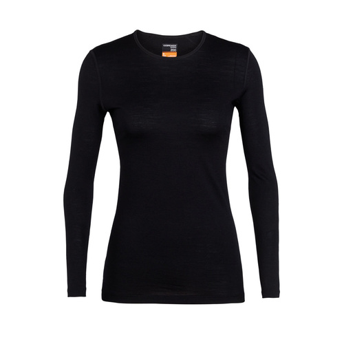 Icebreaker Merino 200 Oasis LS Crewe Thermal Womens Top