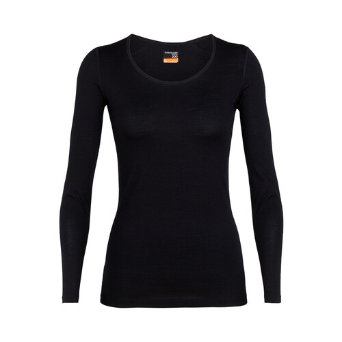 Icebreaker Merino 200 Oasis LS Scoop Neck Thermal Womens Top
