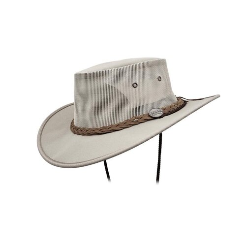Barmah Drover Breeze Canvas Hat - Khaki