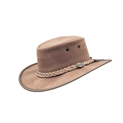 Barmah Foldaway Bronco Leather Hat - Hickory