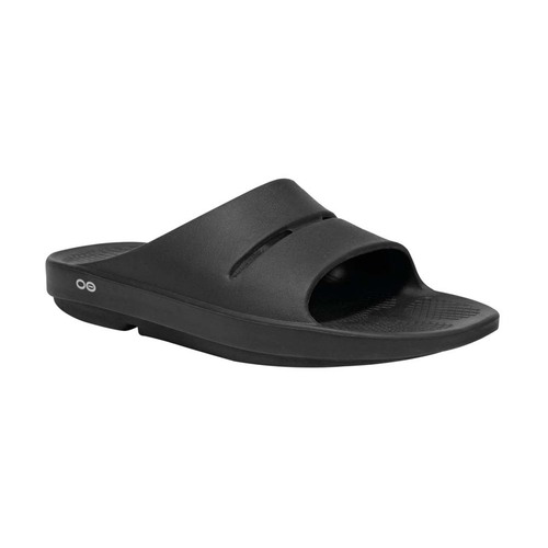 OOFOS OOahh Slide Unisex Sandals - Black - M10/W12