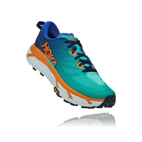 Hoka Mafate Speed 3 Mens Trail Running Shoes - Dazzling Blue/Desert Sun