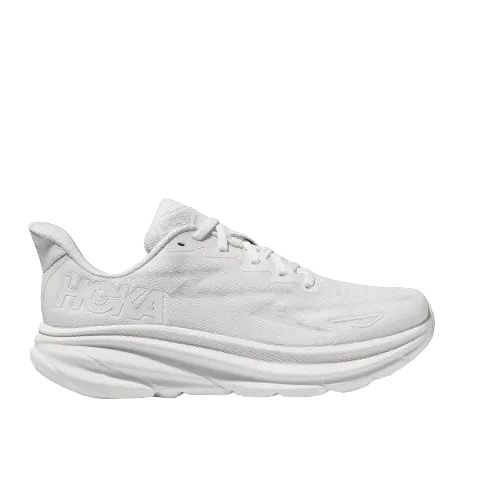 Hoka Clifton 9 Womens Road Running Shoes - White/White
