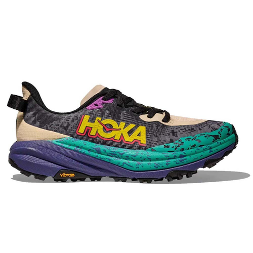 Hoka Speedgoat 6 Mens Trail Running Shoes - Oatmeal/Mountain Iris