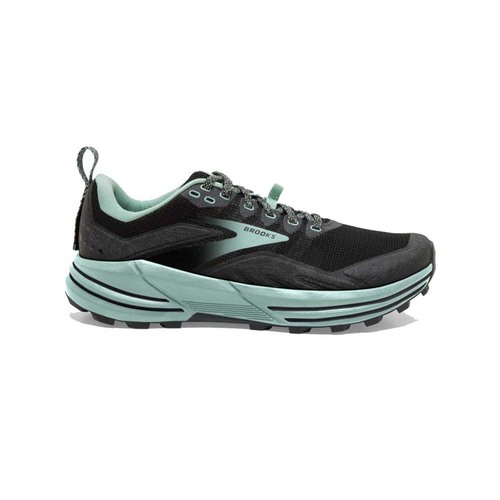 Brooks Cascadia 16 Wide Womens Trail Running Shoes - Black/Ebony/Yucca