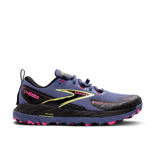 Brooks Cascadia 18 GTX Womens Trail Running Shoes - Grey Blue/Black/Pearl - US10