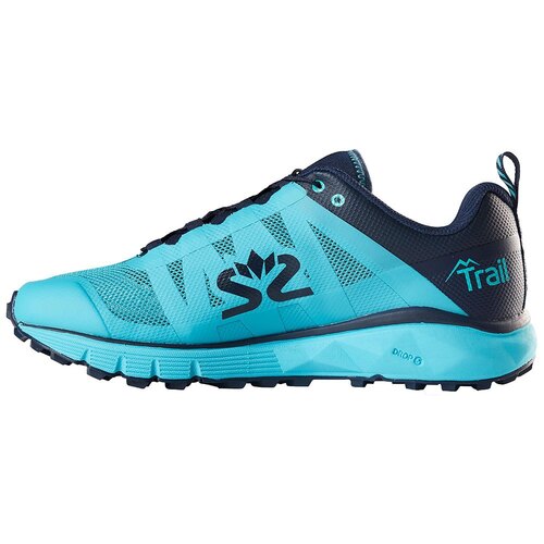 Salming Trail 6 Womens Trail Running Shoes - New Light Blue/Navy Blue