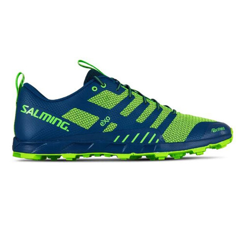 Salming OT Comp Mens Trail Running Shoes - Poseidon Blue/Safety Yellow