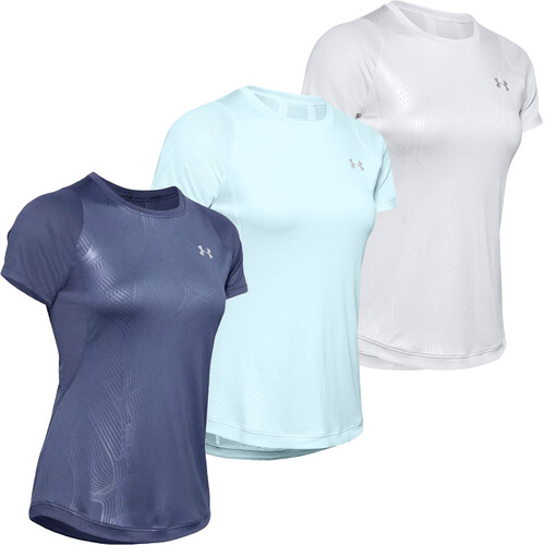 Under Armour UA Qualifier Iso-Chill Embossed Womens Short Sleeve Performance T-Shirt