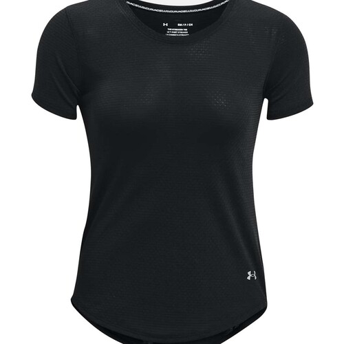 Under Armour Streaker SS Womens Running T-Shirt - Black/Black/Reflective - SM