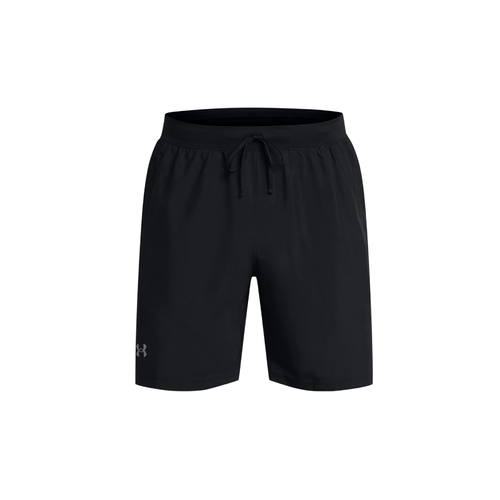 Under Armour Launch Mens 7in Unlined Running Shorts - Black/Black/Reflective - L