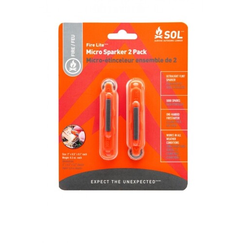 SOL Fire Lite Micro Fire Sparker - 2 Pack