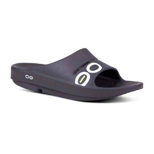 Oofos Ooahh Sport Recovery Thongs - Black