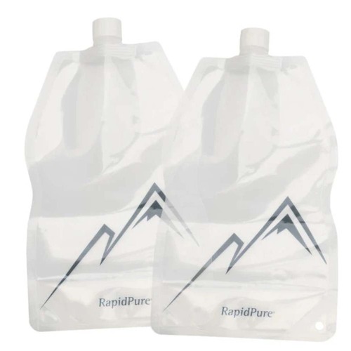 AMK RapidPure 1.5L Collapsible Water Bottles - 2 Pack