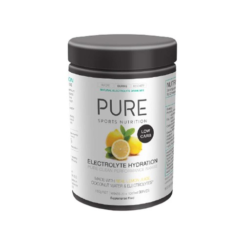 Pure Electrolyte Hydration Low Carb - 160g Tub - Lemon