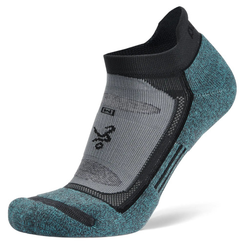 Balega Blister Resist No Show Unisex Running Socks - Grey/Blue - Medium