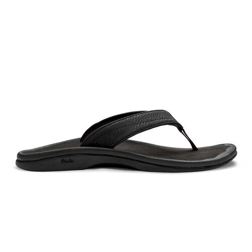 Olukai womens black sandals deals